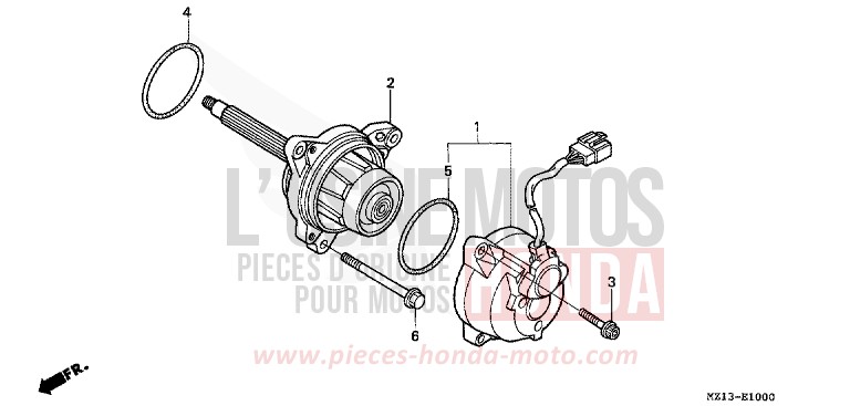 GENERATOR von CB1300 Super Bold'or ABS CANDY REVIVE RED (R210) von 1995